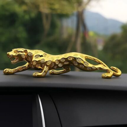 Golden Jaguar Car dashboard Decor | Desk Decor | Gift for Him