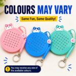 Magnetic Drawing Board Keychain | Mini Doodle Writing Pad with Stylus | Reusable Magic Slate Toy | Travel Toy & Return Gift for Boys & Girls - Image 5