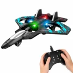 Remote Control Drone for Kids with LED Lights 80M Long Range, 6-Axis Gyro Stable Flight, 360° Flip Stunts, One-Key Takeoff, Rechargeable RC Flying Toy Gift for Boys & Girls