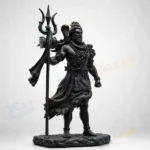 Lord Shiva Idol for Car Dashboard & Home Decor – Shiv Ji Mahadev Standing Murti Statue with Trishul | Resin God Showpiece for Office, Pooja Room | Spiritual Gift