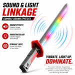 Toy Katana Sword for Kids - Electric LED Glowing Blade with Sparking Flash & Smoke Spray System, Anime Ninja Cosplay Weapon, Realistic Light Up Lightsaber Toy Gift for Boys & Girls - Image 5