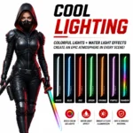 Toy Katana Sword for Kids - Electric LED Glowing Blade with Sparking Flash & Smoke Spray System, Anime Ninja Cosplay Weapon, Realistic Light Up Lightsaber Toy Gift for Boys & Girls - Image 6