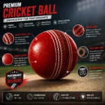 Kart Bazaar Leather Cricket Ball Red | 4 Piece Hand Stitched Hard Cork Season Ball for Practice & Match | Original Professional Cricket Ball for Men & Boys - Image 4