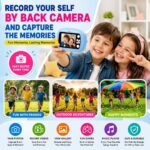 Kids Instant Print Camera & Camcorder | 48MP Dual Selfie Lens, 1080P HD Video & MP3 | Inkless Bluetooth Digital Photo Printer | Birthday Gift Learning Toy for Boys & Girls Ages 4-12 - Image 5