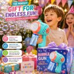 Cute Premium Electric Bubble Gun for Kids - Automatic Bubble Blaster Machine with Solution | Large Multi-Hole Bubble Maker Toy for Boys, Girls & Toddlers | Perfect for Birthday, Party & Holi - Image 4