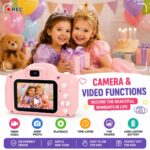 Kids Camera for Girls Boys 3-12 Years Old, Mini Digital Camera Toy for Children, Birthday Gift for Girl Boy, HD Video Photo Camera, Educational Electronic Toy Gift Set of 1 - Image 5