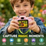 Kids Camera for Girls Boys 3-12 Years Old, Mini Digital Camera Toy for Children, Birthday Gift for Girl Boy, HD Video Photo Camera, Educational Electronic Toy Gift Set of 1 - Image 6