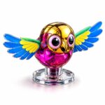 Flying Bird Car Dashboard Decoration with Flapping Wings | Wind Powered Co-Flying Bird Ornament for Car Bike Motorcycle Interior Accessories | Metal Bird Figurine Showpiece Decor for Home Garden Outdoor