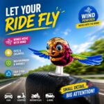 Flying Bird Car Dashboard Decoration with Flapping Wings | Wind Powered Co-Flying Bird Ornament for Car Bike Motorcycle Interior Accessories | Metal Bird Figurine Showpiece Decor for Home Garden Outdoor - Image 3
