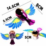 Flying Bird Car Dashboard Decoration with Flapping Wings | Wind Powered Co-Flying Bird Ornament for Car Bike Motorcycle Interior Accessories | Metal Bird Figurine Showpiece Decor for Home Garden Outdoor - Image 6