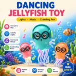 Dancing Jellyfish Toy for Baby Kids with Music Lights & Sound | Musical Moving Jelly Fish Toy for 1 2 3 Year Old Boys Girls | Electric LED Sensory Crawling Tummy Time Birthday Gift for Toddler Infant - Image 7