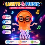 Dancing Jellyfish Toy for Baby Kids with Music Lights & Sound | Musical Moving Jelly Fish Toy for 1 2 3 Year Old Boys Girls | Electric LED Sensory Crawling Tummy Time Birthday Gift for Toddler Infant - Image 5