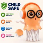 Dancing Jellyfish Toy for Baby Kids with Music Lights & Sound | Musical Moving Jelly Fish Toy for 1 2 3 Year Old Boys Girls | Electric LED Sensory Crawling Tummy Time Birthday Gift for Toddler Infant - Image 4