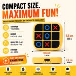 Electronic Tic Tac Toe Handheld Game Console - Smart AI Intelligence Travel Toy with 9 Game Modes, Screen-Free Brain Teaser Logic Puzzle, Road Trip Car Activity Toy - Image 2