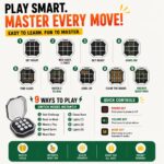 Electronic Tic Tac Toe Handheld Game Console - Smart AI Intelligence Travel Toy with 9 Game Modes, Screen-Free Brain Teaser Logic Puzzle, Road Trip Car Activity Toy - Image 6