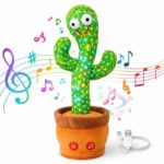 Dancing Cactus Toy for Baby Kids Talking Singing Repeating Cactus with Songs | Voice Recording Soft Plush Electronic Toy | Rechargeable Birthday Gift for Boys Girls 1 2 3 Year Old