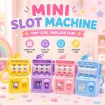 Viral Slot Machine Keychain – Interactive Fidget Toy Bag Charm, Pastel Anime Backpack Accessory for Girls & Teens (Set of 1) - Image 2