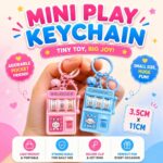 Viral Slot Machine Keychain – Interactive Fidget Toy Bag Charm, Pastel Anime Backpack Accessory for Girls & Teens (Set of 1) - Image 5
