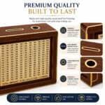Wooden Money Saving Box for Kids & Adults – Piggy Bank with 1 Lakh Savings Tracker | Coin & Cash Gullak with Lock | Big Money Bank Gift for Boys Girls Women Men | Wooden Piggy Bank Box for Home - Image 3