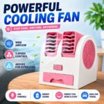 Portable Mini Cooler Fan for Room – Small Air Cooler for Home Office Desk & Kitchen | USB & Battery Operated Table AC Fan with Ice Water Cooling | Mini Air Conditioner Blower for Car Bedroom - Image 2