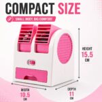 Portable Mini Cooler Fan for Room – Small Air Cooler for Home Office Desk & Kitchen | USB & Battery Operated Table AC Fan with Ice Water Cooling | Mini Air Conditioner Blower for Car Bedroom - Image 4