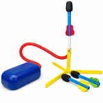 Rocket Launcher Toy for Kids Outdoor Toys & Games for Garden | Kid Toy Launcher Game Set with 3 Foam Rockets | Flying Air Jump Stomp Rocket Toys for Boys Girls Ages 3 to 8+ Years Old