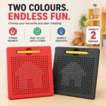 Magnetic Drawing Board for Kids – Erasable Magnetic Dot Pad with Stylus Pen | Educational Doodle Slate for Toddlers Boys Girls 2 to 6 Years Old | Travel Friendly, Mess Free, Reusable Writing Tablet | Birthday & Return Gift - Image 5