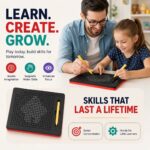 Magnetic Drawing Board for Kids – Erasable Magnetic Dot Pad with Stylus Pen | Educational Doodle Slate for Toddlers Boys Girls 2 to 6 Years Old | Travel Friendly, Mess Free, Reusable Writing Tablet | Birthday & Return Gift - Image 6