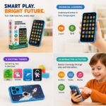 Smart Toy Phone for Kids with Music Lights & Voice Record | Multi-Language Educational Learning Mobile for Baby Toddler 1 2 3 Year Old Boy Girl | ABC 123 Nursery Rhymes Animals | Interactive Birthday Gift for Kids - Image 3
