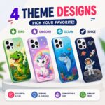 Smart Toy Phone for Kids with Music Lights & Voice Record | Multi-Language Educational Learning Mobile for Baby Toddler 1 2 3 Year Old Boy Girl | ABC 123 Nursery Rhymes Animals | Interactive Birthday Gift for Kids - Image 4