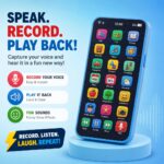Smart Toy Phone for Kids with Music Lights & Voice Record | Multi-Language Educational Learning Mobile for Baby Toddler 1 2 3 Year Old Boy Girl | ABC 123 Nursery Rhymes Animals | Interactive Birthday Gift for Kids - Image 2