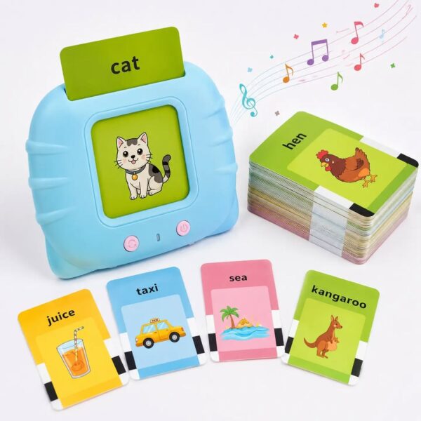 Electronic Talking Flash Cards for Kids Educational Learning Toys for Boys & Girls | Baby Toddler Interactive Flashcards with Sound | 224 Words Cards Game