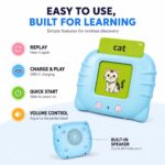 Electronic Talking Flash Cards for Kids Educational Learning Toys for Boys & Girls | Baby Toddler Interactive Flashcards with Sound | 224 Words Cards Game - Image 5