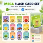 Electronic Talking Flash Cards for Kids Educational Learning Toys for Boys & Girls | Baby Toddler Interactive Flashcards with Sound | 224 Words Cards Game - Image 4