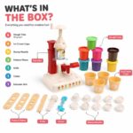 Ice Cream Maker Machine Play Dough Clay Set – Kids Kitchen Toy Kit for Girls & Boys | Ice Cream Making Gift for 3 to 8 Year Old boys & girls | Pretend Play Clay Toys Set - Image 6