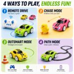 Sensor Induction Line Following Car Remote Control RC Toy for Kids Boys Girls - Magic Track Mini Racing Car with LED Light, Rechargeable Electric Drift Car Gift Set 3-8 Years - Image 4
