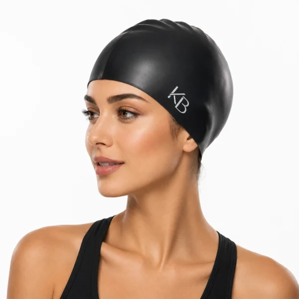 Kart Bazaar Swimming Cap for Women & Men – Waterproof Silicone, Stretchable & Quick-Dry Swim Cap for Long Hair | Ear & Chlorine Protection Pool Cap