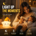 Kart Bazaar Star Night Light, Silicone Nursery Lamp for Baby Room, Rechargeable Touch Control LED Night Lamp, 7 Color Changing Dimmable Bedside Light, BPA Free Soft Home Decor Gift for Boys & Girls - Image 8