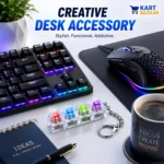 Kart Bazaar Keyboard Keychain with LED Light | Mechanical Switch Fidget Toy Keychain | Clicky Stress Relief Toy | RGB Light Up Key Chain | Gift for Gamers Boys Girls Men Women | Mini Keyboard Fidget Keyring - Image 7
