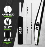 Kart Bazaar Plastic Cricket Bat Full Size for Tennis Ball | Lightweight Hard Plastic Bat for Cricket Practice, Gully & Tournament | Strong Grip, Premium Quality Bat for Kids, Boys, Adults & Professional Players - Image 4