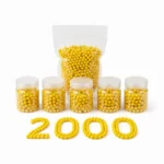 2000 PCS 6mm BB Bullets for Toy Guns, Premium Plastic BB Ammo, High Precision Smooth Polished BB Pellets, Durable Lightweight Ammunition for BB Guns, Target Practice & Outdoor Shooting