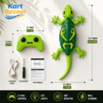 Kart Bazaar Wall Climbing RC Lizard Toy | Remote Control Gecko that Crawls on Walls & Ceilings | 360° Stunt RC with LED Eyes | Prank & Thrill Gift for Boys & Girls - Image 2