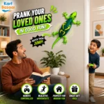 Kart Bazaar Wall Climbing RC Lizard Toy | Remote Control Gecko that Crawls on Walls & Ceilings | 360° Stunt RC with LED Eyes | Prank & Thrill Gift for Boys & Girls - Image 7
