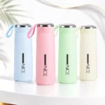 Kart Bazaar NICE Water Bottle 300ml Insulated Vacuum Flask - Leak-Proof Water Bottle with Strap for Hot & Cold Drinks for Kids & Girls (Assorted Colors)