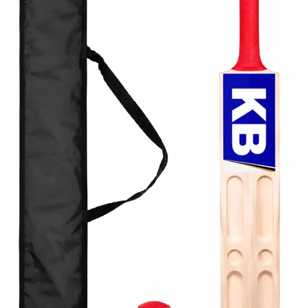 Kart Bazaar Scoop Cricket Bat for Hard Tennis Ball | Wooden Full Size Lightweight Design for Adults & Men | Thick Edges, Wide Sweet Spot, Premium Quality