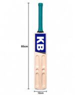 Kart Bazaar Poplar Willow Cricket Bat Full Size for Tennis Ball | Lightweight Wooden Bat for Adults Men & Boys | Natural Wood Cricket Bat for Hard Tennis Ball, Gully Cricket & Practice | Short Handle, Premium Grade - Image 3