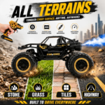 Kart Bazaar 2.4GHz Mist Spray Remote Control Off Road Car for Kids | Rechargeable 4WD RC Monster Truck with LED Lights, USB Type-C Charging, Shock Absorbers - Image 4