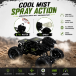 Kart Bazaar 2.4GHz Mist Spray Remote Control Off Road Car for Kids | Rechargeable 4WD RC Monster Truck with LED Lights, USB Type-C Charging, Shock Absorbers - Image 5