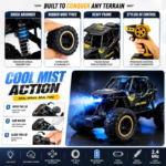 Kart Bazaar 2.4GHz Mist Spray Remote Control Off Road Car for Kids | Rechargeable 4WD RC Monster Truck with LED Lights, USB Type-C Charging, Shock Absorbers - Image 3
