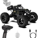 Kart Bazaar 2.4GHz Mist Spray Remote Control Off Road Car for Kids | Rechargeable 4WD RC Monster Truck with LED Lights, USB Type-C Charging, Shock Absorbers